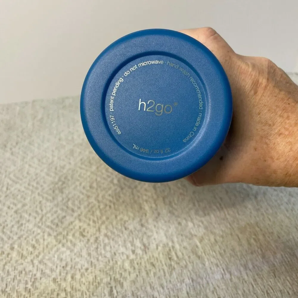 h2go Amazon 32oz Stainless Steel Double-Wall Insulated Bottle Screw Top